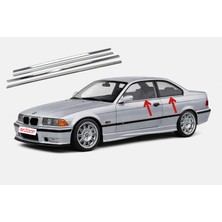 A&G Tuning Bmw E36 Sedan Krom Cam Alt Çıtası 4 Parça 1991-1998 Paslanmaz Çelik