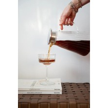 Dekorz Dükkan Metal Kapaklı Cam Sürahi (1800 Ml)