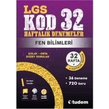 Karma Kitaplar Tudem Lgs Kod 32 Haftalık Denemeler Fen Bilimleri