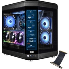 Dragos North Evo Vision Plus 7x Argb Fan Atx LCD Ekranlı Gaming Bilgisayar Kasası + Pcı Express 4.0 Riser