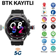 HainoTeko Sim Kartlı 5g Android Yuvarlak Akıllı Saat (Btk Kayıtlı)