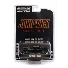 Greenlight Hollywood John Wick Chapter 4 Plymouth ’cuda Chase – 1:64 Die-Cast Model Araba