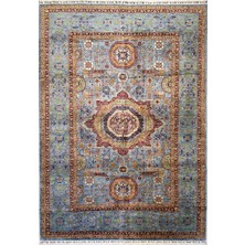 El Dokuma Afgan Halı Memlook Model 100% Yün Kök Boya