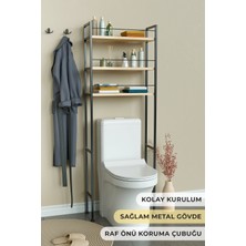 Hediyeler Kapında Klozet Üstü Banyo Düzenleyici Raf Kolay Kurulum ve Bariyerli Dolap