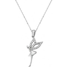 DMR Elegance Gümüş Melek Bayan Kolye