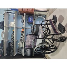 Alp-Ay Engelli Tekerlekli Sandalye Alp-Ay Lüks Ithal Engelli Tekerlekli Manuel Sandalye Hasta Taşıma Transfer Sandalyesi Arabası