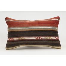 Kilim Wholesale El Yapımı Kilimden Yapılmış Vintage Kırlent Kılıfı, Yün, 30X50 cm