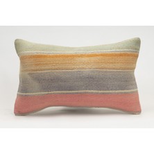 Kilim Wholesale El Yapımı Kilimden Yapılmış Vintage Kırlent Kılıfı, Yün, 30X50 cm