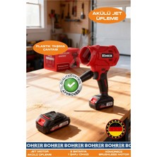 Böhrer Akülü Hava Üfleme Makinesi - Çift Batarya 36V 5AH - Jet Tipi Yeni Nesil Motor