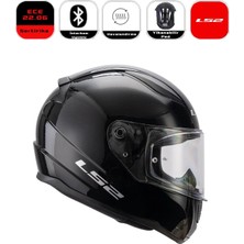 LS2 LS2 Rapid 2 Motor Kaskı Yeni Seri Parlak Siyah (ECE 22.06 )