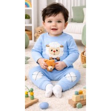 Mora Tekstil Nakışlı Kuzu Detaylı Penye Bebek Tulum – Günlük Takım