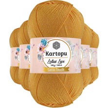 Maarketim 5 Adet Lotus Lux Bikini Büstiyer Bluz Simli Örgü İpi Koyu Sarı