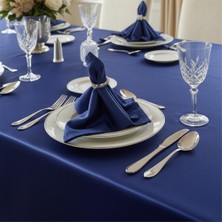 FINEZAA1602 - 8690000083442 - Kristal Monoray Kumaş Indigo Sofra Takımı 8 Kişilik 160X220 cm 17PRÇ. - 1602