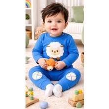 Mora Tekstil Nakışlı Kuzu Detaylı Penye Bebek Tulum – Günlük Takım