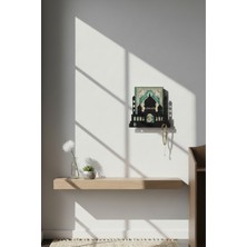 Grandmix Cami Silüetli Metal Kitaplık Kur'an-I Kerim Standı ve Tespih Askısı