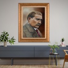 Giyense Altın Varaklı Çerçeveli Paspartulu Tablo NS648