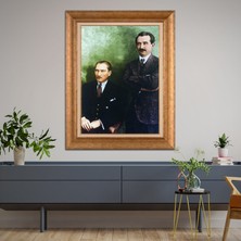 Giyense Altın Varaklı Çerçeveli Paspartulu Tablo NS901