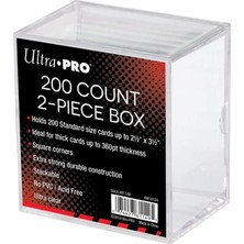 Ultra Pro 100 Adet 2 Parçalı Şeffaf Kart Saklama Kutusu - 100 Count 2-Piece Clear Card Storage Box