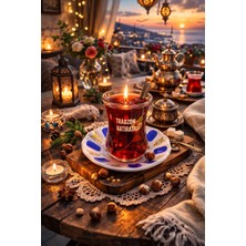 Seymen Bıçakçılık Trabzon Hatırası Yazılı Çay Bardağı Mumluk – Dekoratif Cam Mumluk