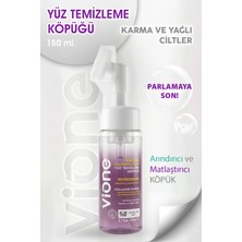 Vione Köpük Yüz Temizleme Ürünü Kolajen İçerikli Arındırıcı 150 ml Karma Ciltler İçin