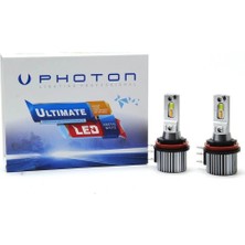 Siegen Photon Ultimate H15 Turuncu Gündüz Ledli Fansız LED Ampul | 6000K Beyaz Uzun Far | 12V-24V