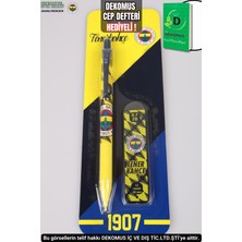 "dekomus Cep Defteri Hediyeli"lisanslı Fenerbahçe Versatil Uçlu Kalem ve 0.7 mm Uç 2'li Set