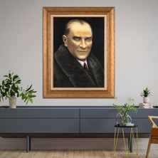 Giyense Altın Varaklı Çerçeveli Paspartulu Tablo NS1424