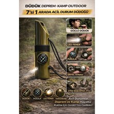 Svein #düdük Fener Pusula Sinyal Güvenlik Hayatta Kalma Kamp Deprem Outdoor 7si 1 Arada Acil Durum Düdüğü