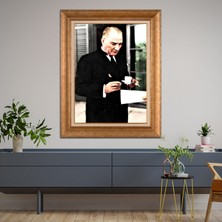 Giyense Altın Varaklı Çerçeveli Paspartulu Tablo NS903