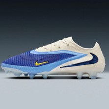 Nike Phantom 6 Low Elite Fg Lv8 Mens Football Shoes Profesyonel Çim Saha Kramponu Mavi