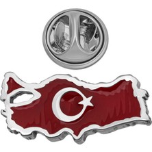 DMR Elegance Gümüş Türkiye Haritası Rozet