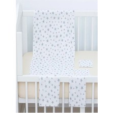 More Home Müslin Bezi Set 5 Parça  % 100 Pamuklu Yıldızlı