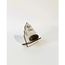 Vera Atölye Ramazana Özel Ahşap Hurma Sunumluğu (6 Adet) -Lazer Kazımalı Iftar Sofrası Dekoratif Hurmalık