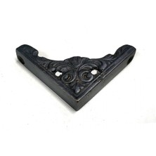 Eco Port Antika Tarz Dekoratif Pirinç Köşe Süsü - 58X58 Mm, Oksit