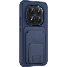 Gpack Xiaomi Redmi Note 15 Pro 5g Uyumlu Kılıf Bikart Kartlıklı Standlı Tpu Lacivert