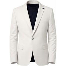 Plus Scorpion Taş Rengi Slim Fit Erkek Blazer Ceket – Modern Ofis & Davet Stili