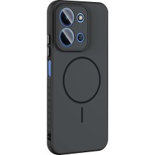 Gpack Xiaomi Redmi 15C Uyumlu Kılıf Tea Araç Tutucu Özellikli Silikon Siyah