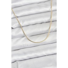 Ayder Timya CM 14K Gold Renk Yılan Zincir Model Kadın Kolye - TJ-BKO10922 TG/Tmy229479