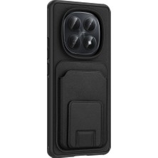 Gpack Xiaomi Redmi Note 15 Uyumlu Kılıf Bikart Kartlıklı Standlı Tpu Siyah