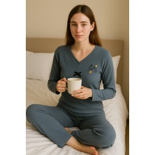 Bony Socks Mystar Kadın Pijama Takım Mavi