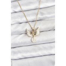 Ayder Timya 316L Çelik Zincir Gold Renk Anka Kuşu Model Kadın Kolye - TJ-BKO10879 TG/Tmy229402