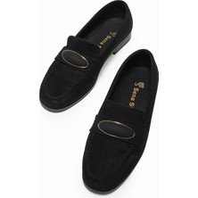 Tonny Black Kadın Siyah Kadın Loafer Toka Detaylı Günlük Babet