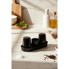 GastroPlast Tuzluk Biberlik Kürdanlık Seti – Kırılmaz Polikarbon Tuzluk Takımı – Gıda ile Temasa Uygun – Şık ve Dayanıklı Tasarım - Cafe & Restoran Kulllanımına Uygun