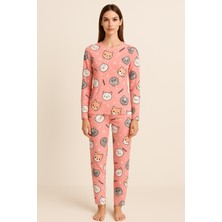Bony Socks Kadın Hayvan Desenli Pijama Takımı