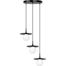 Ronisu Aydınlatma Evania 3'lü Camlı Yemek Masası Avize Ra-Avz- 7816-35-92