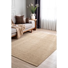 Koza Halı Retro Plain Natural Düz Dokuma Tozumaz Halı Salon Koridor Balkon Teras Oturma Odası Halısı A3190A, 80 x 150