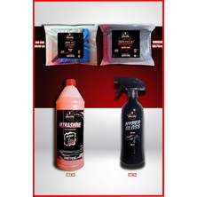 4’lü Premium Araç Yıkama Seti – Cilalı Şampuan, Hızlı Cila, Oto Kurulama Havlusu, Cila Bezi