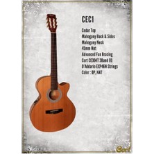 Cort Cec1 Op Elektro Klasik Gitar - Outlet