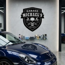 B2M Designs Kişiye Özel Garage Metal Duvar Dekoru