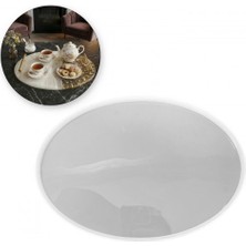 Epoksi Oval Söz ve Nişan Tepsisi Kalıbı 35X23 cm